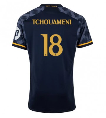Real Madrid Aurelien Tchouameni #18 Udebanetrøje 2023-24 Kort ærmer